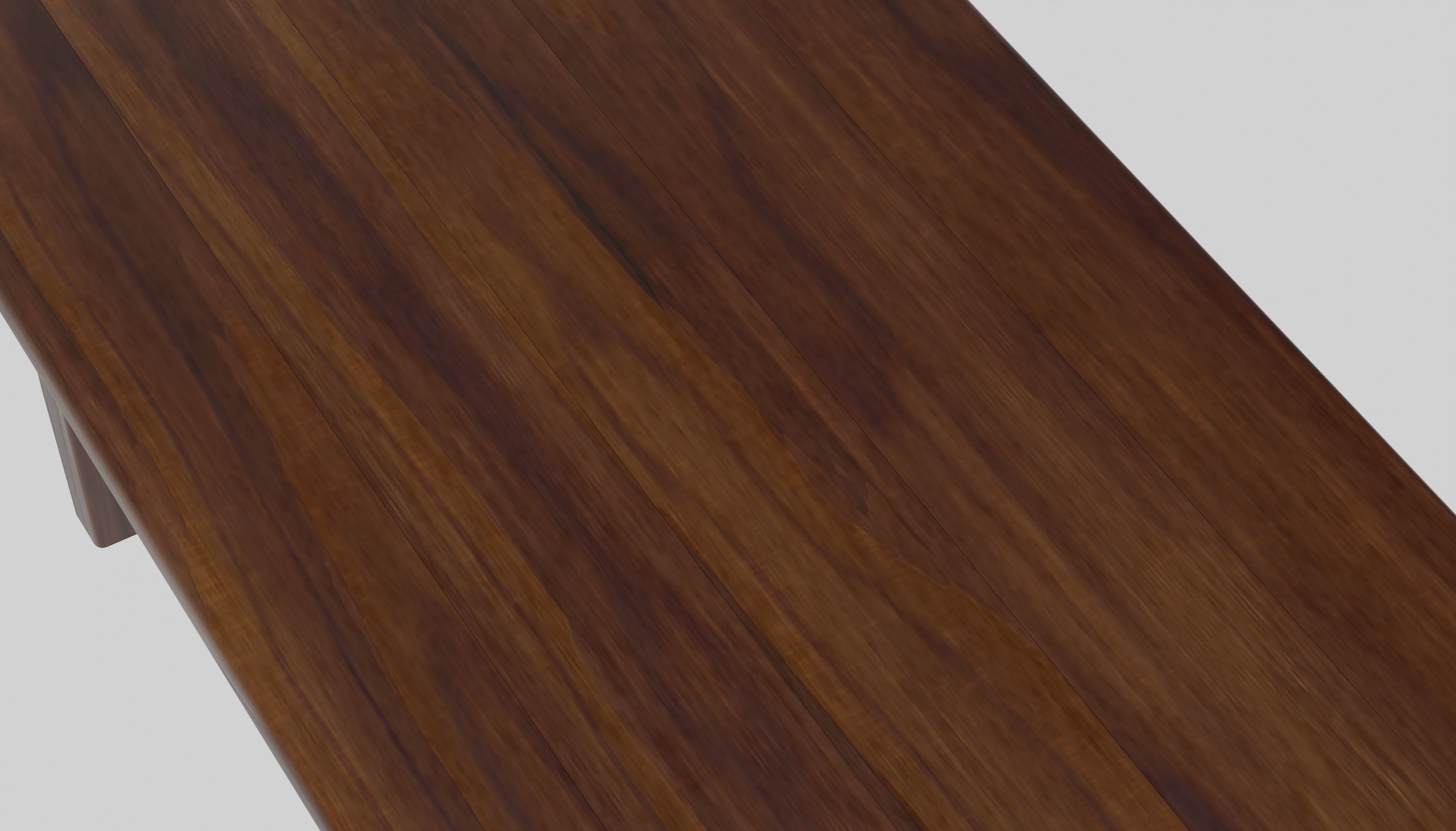 Farmhouse Table Free low-poly 3D model_1