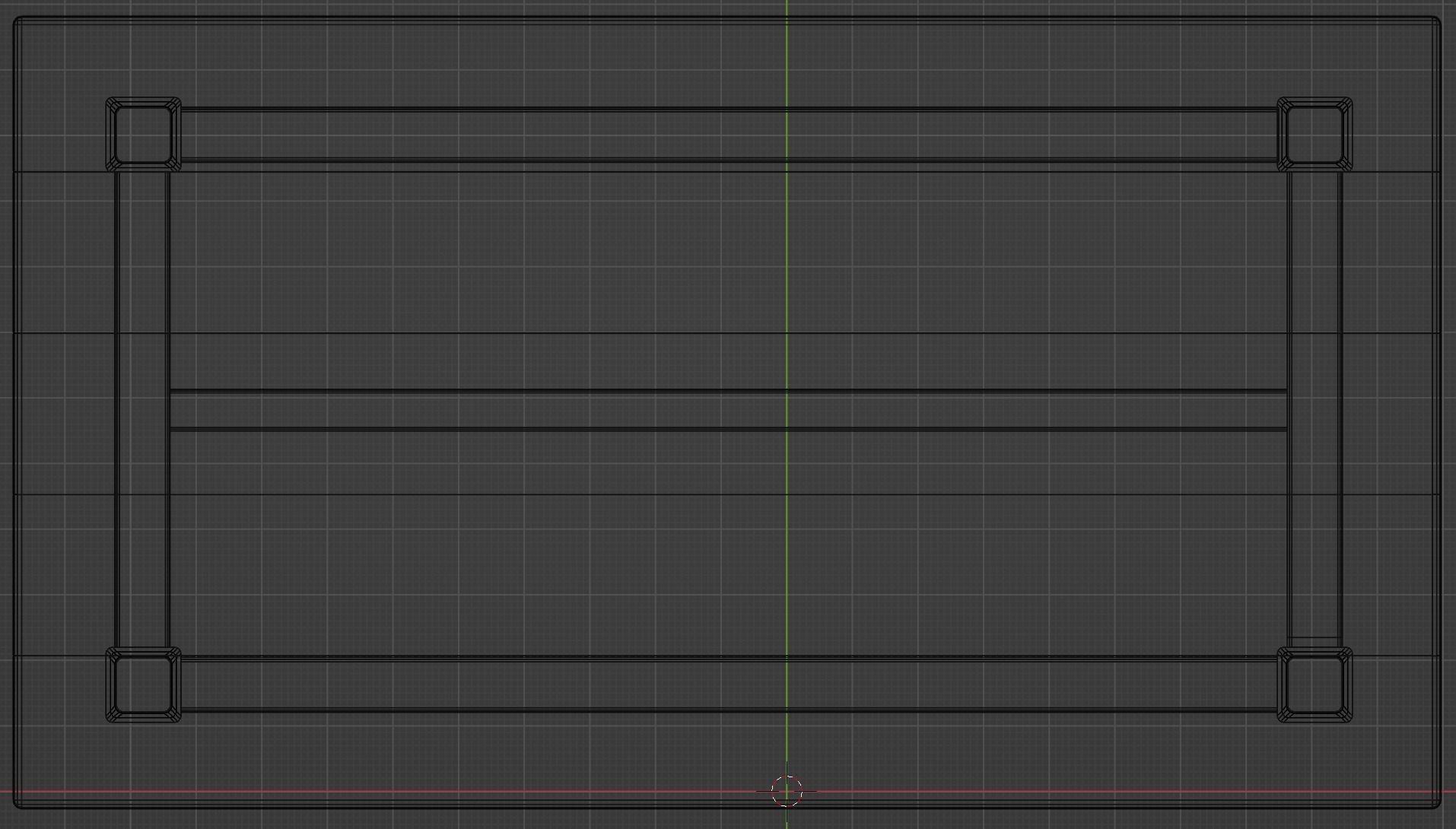 Farmhouse Table Free low-poly 3D model_9