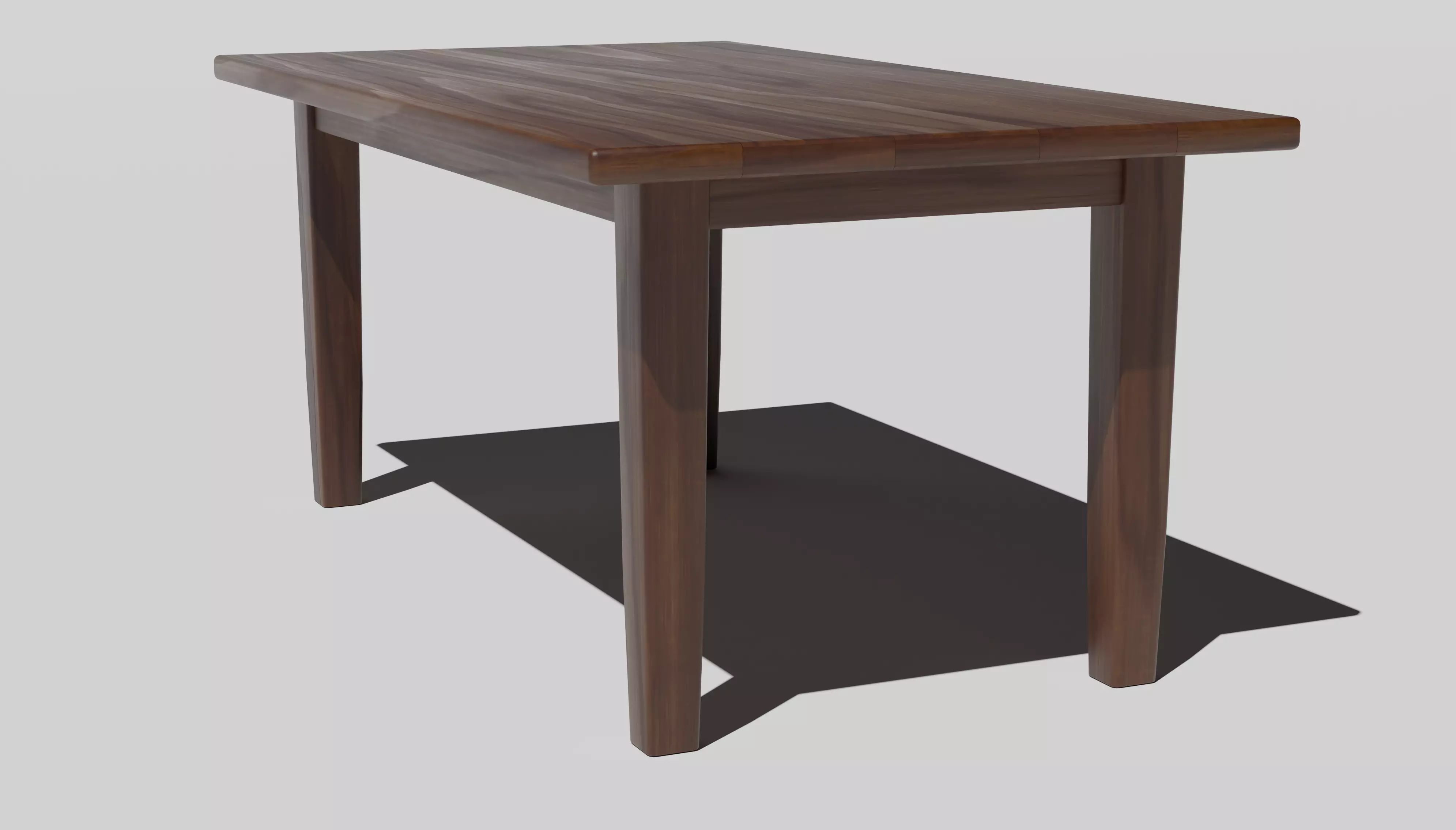 Farmhouse Table Free low-poly 3D model_0