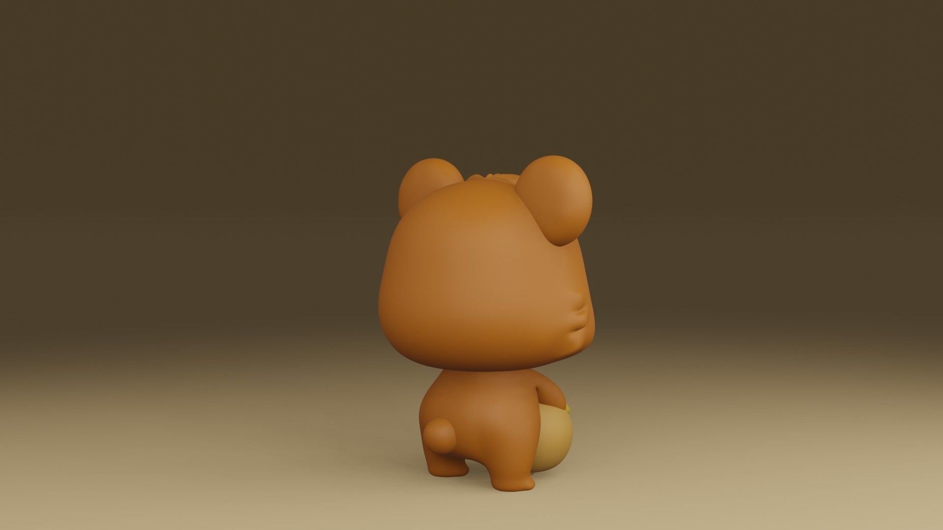 bear and honey 3D print model_9