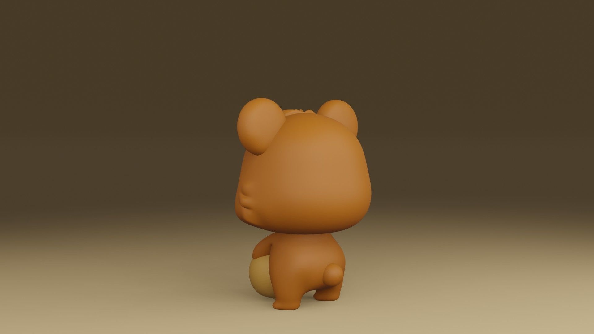 bear and honey 3D print model_11