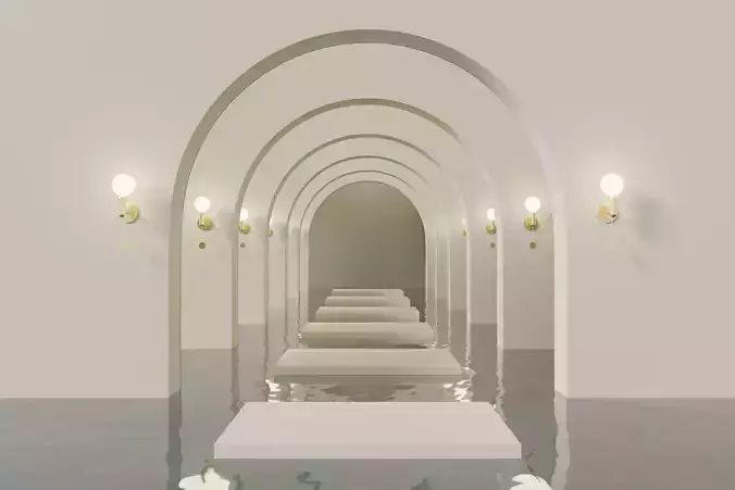 Luxury podium for product presentation