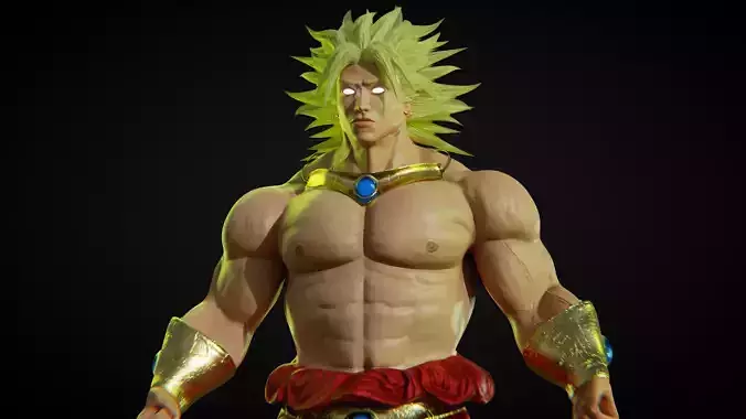 Broly Low-poly 3D model