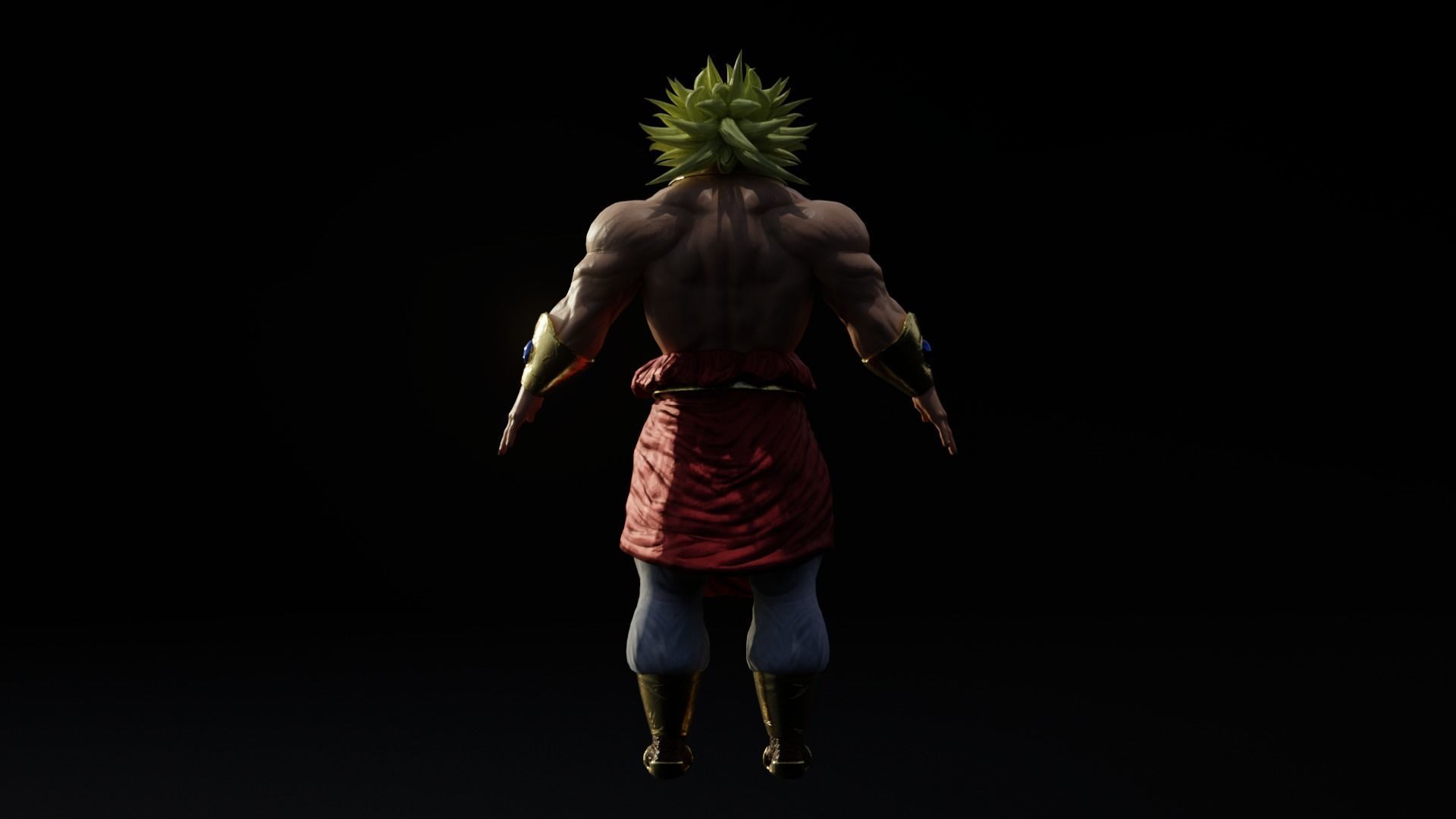 Broly Low-poly 3D model_5