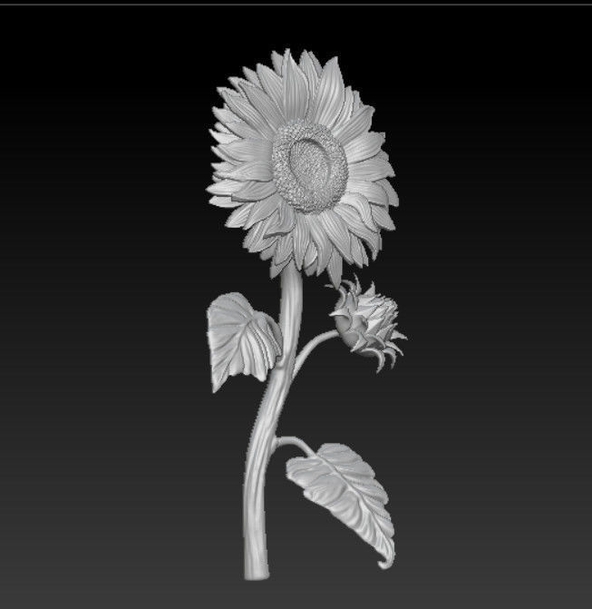Sunflower - Ready for 3D Print 3D print model_7