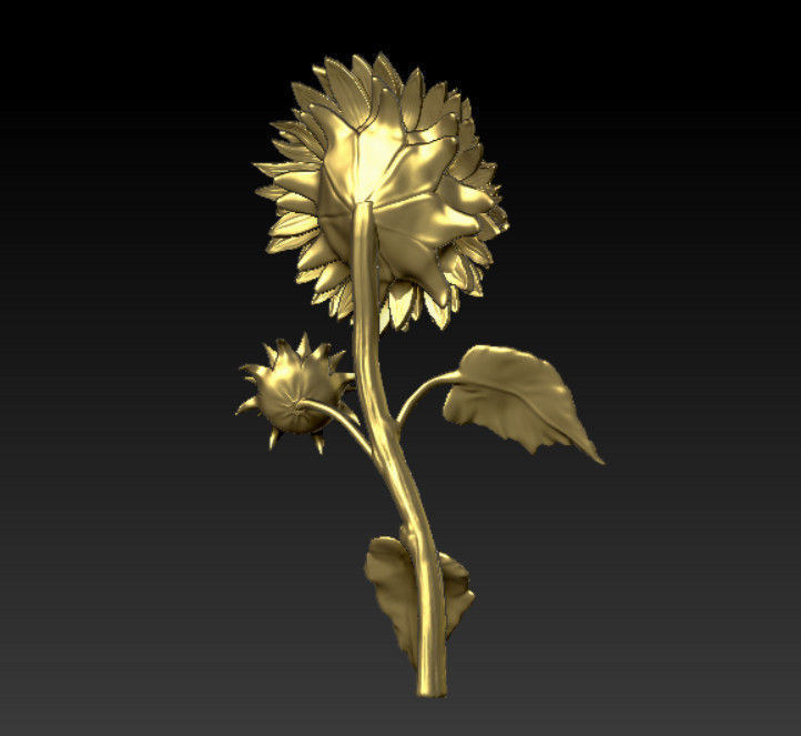 Sunflower - Ready for 3D Print 3D print model_2