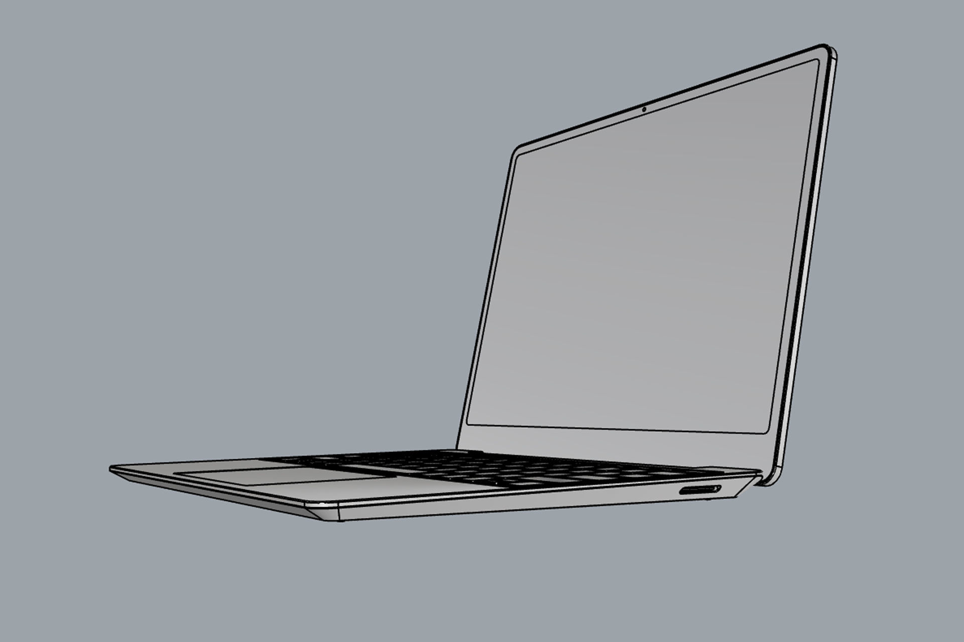 Microsoft Surface Laptop Go 3 3D model_11