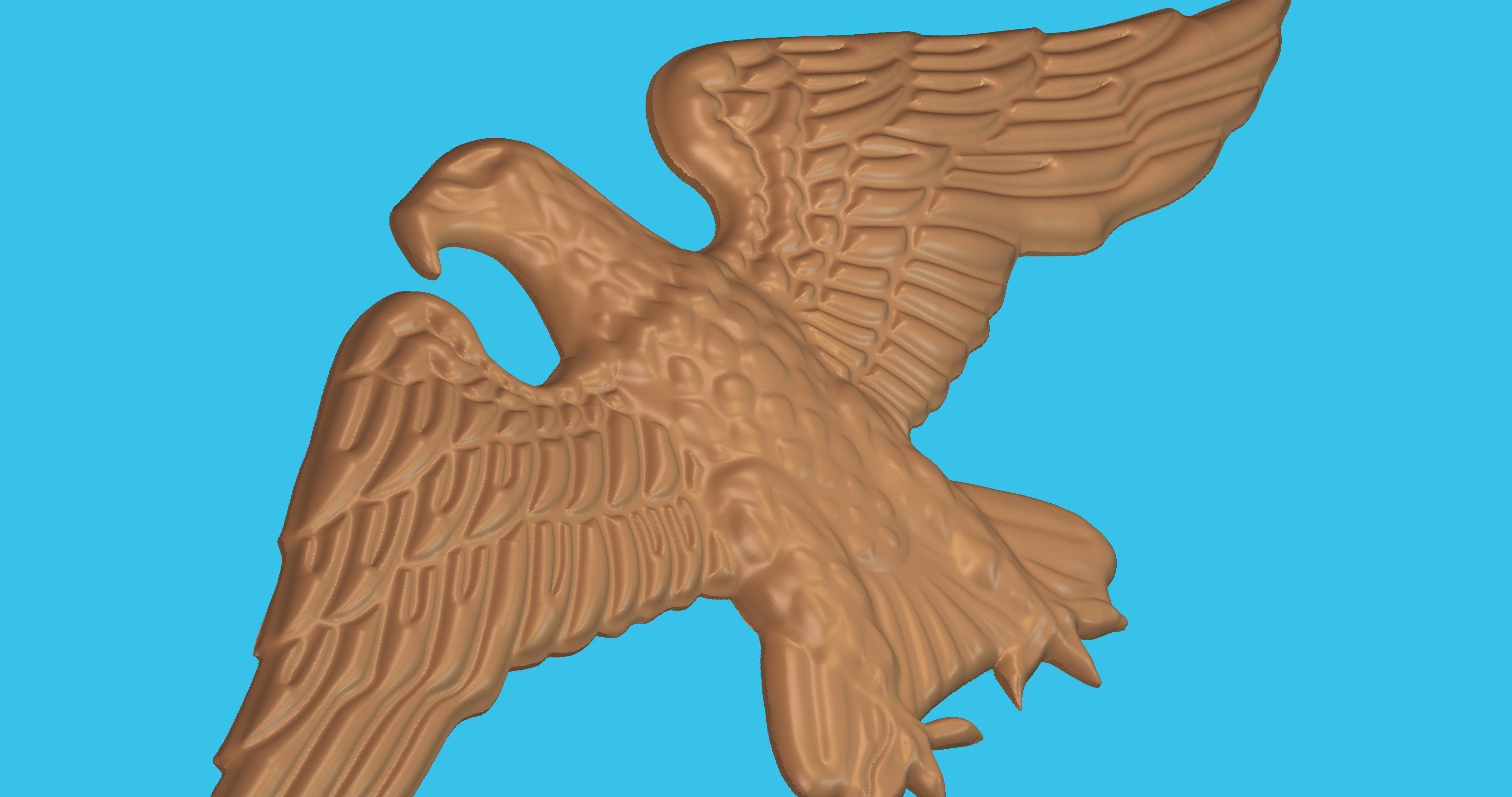 Eagle Figure 3D print model_2