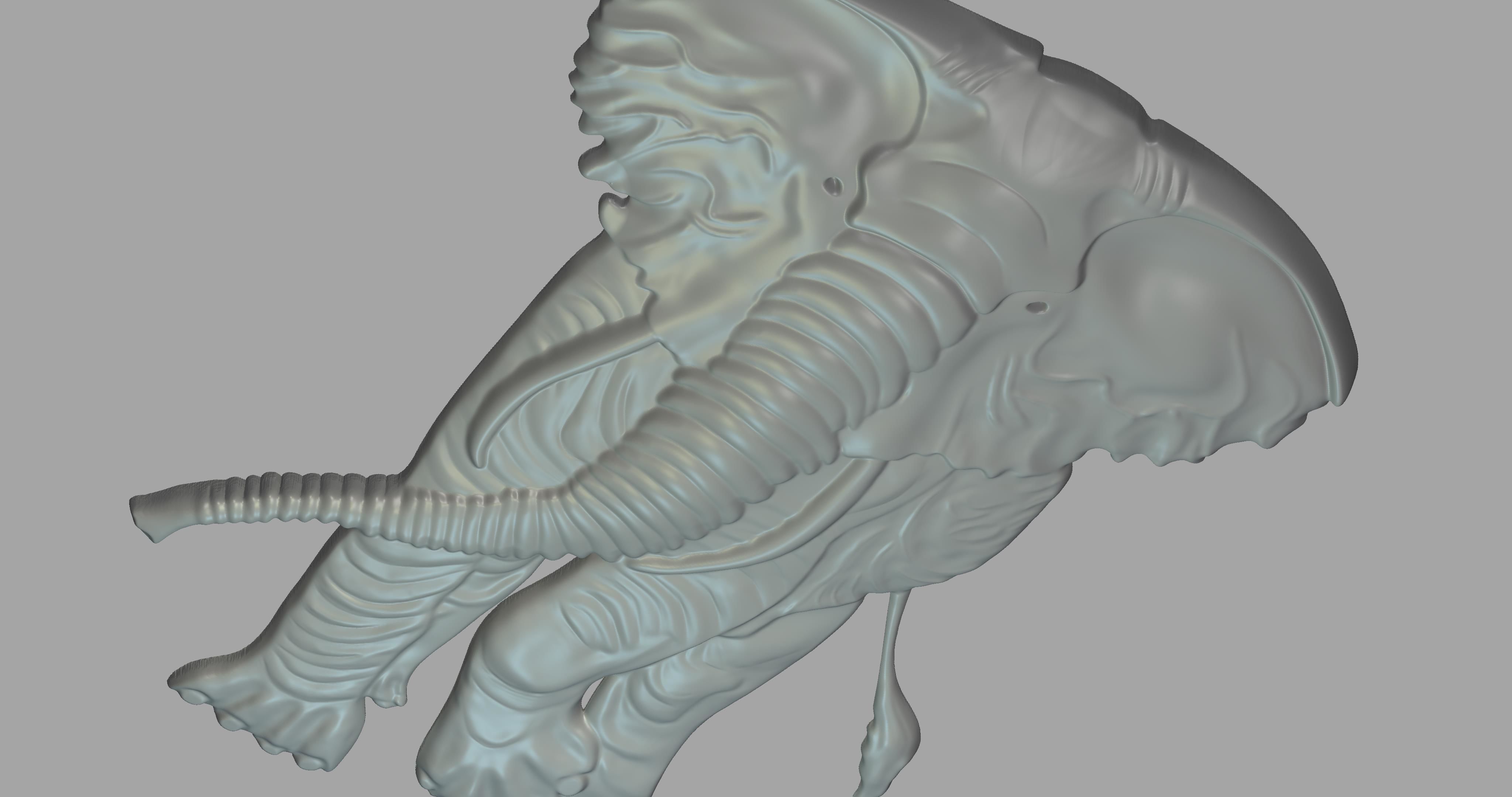 Elephant 3D print model_2