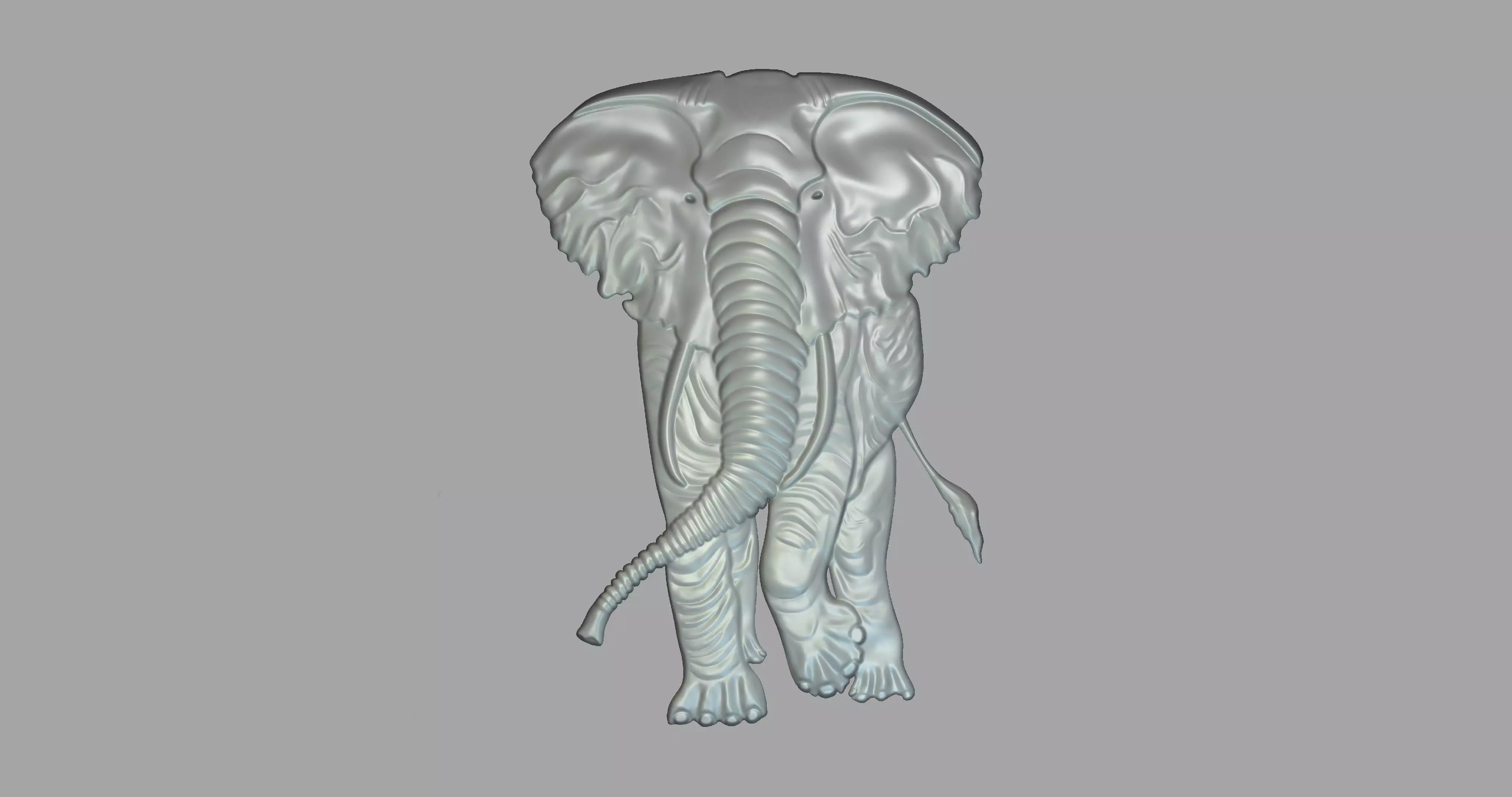 Elephant 3D print model_0