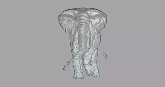 Elephant 3D print model
