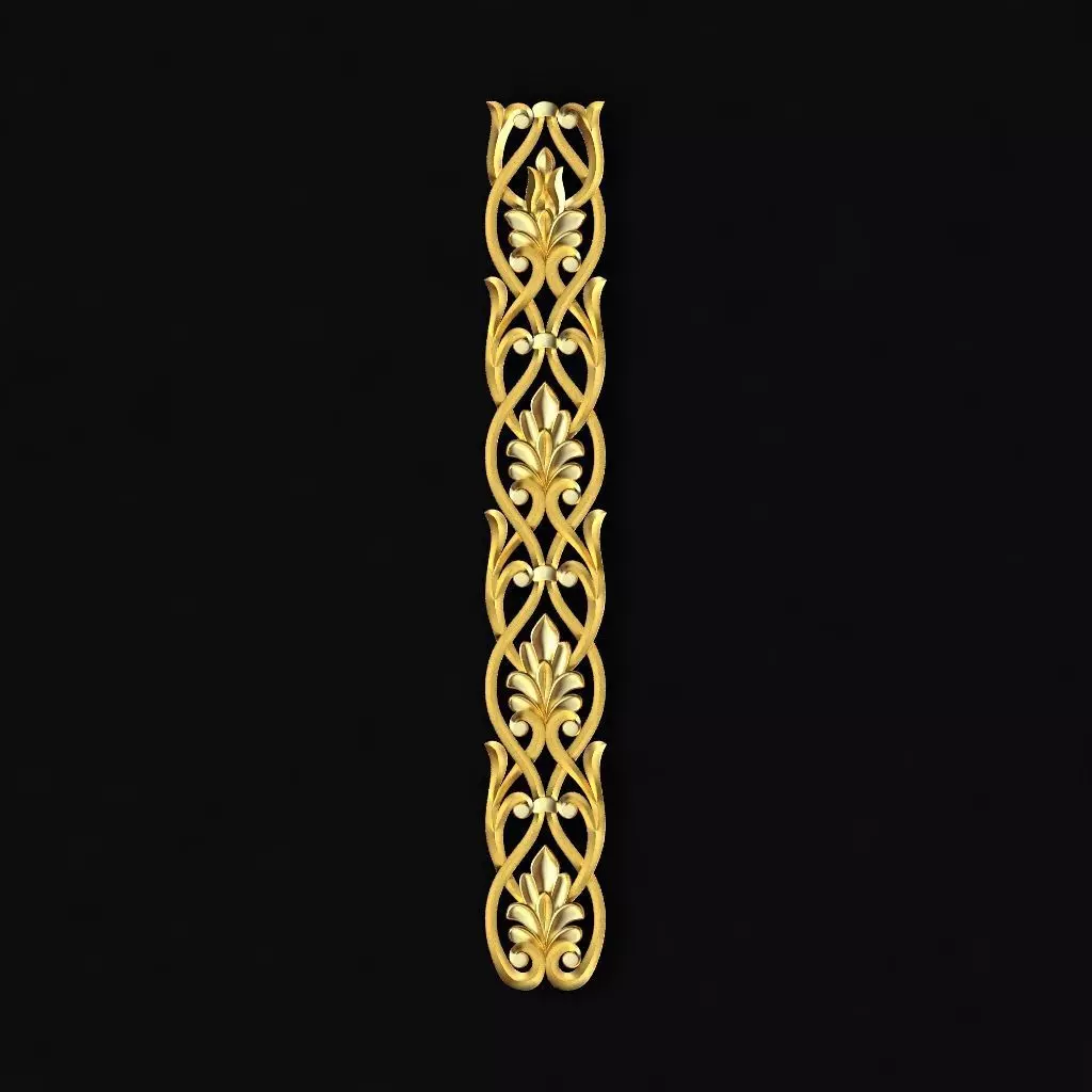 Central decor ornament for furniture 3D model