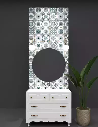 Classic Vanity Unit Low-poly 3D model