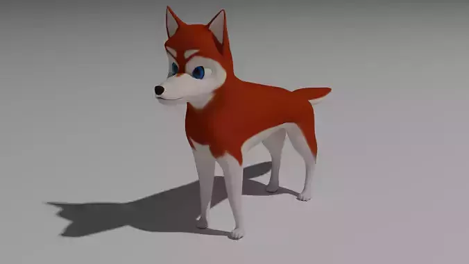 3D cute dog