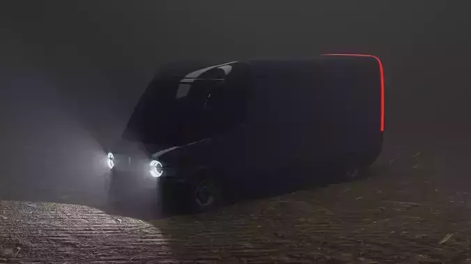 Amazon electric delivery van concept by RIVIAN