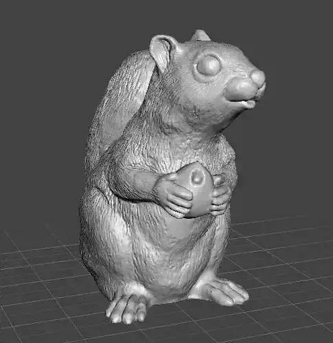 SQUIRREL CUTE REALISTIC FIGURE MODEL ANIMAL CREATURE WILDLIFE 3D print model