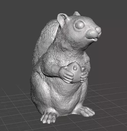 SQUIRREL CUTE REALISTIC FIGURE MODEL ANIMAL CREATURE WILDLIFE 3D print model_0