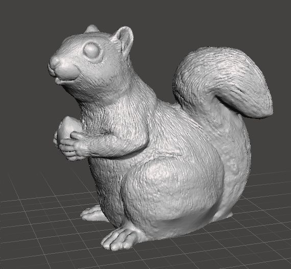 SQUIRREL CUTE REALISTIC FIGURE MODEL ANIMAL CREATURE WILDLIFE 3D print model_2