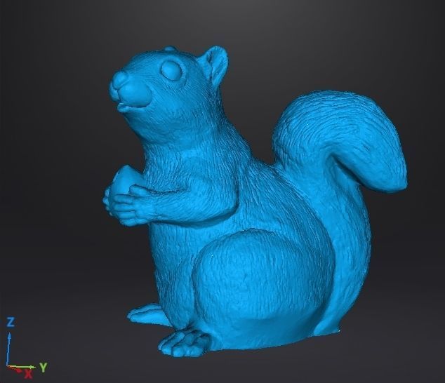 SQUIRREL CUTE REALISTIC FIGURE MODEL ANIMAL CREATURE WILDLIFE 3D print model_5