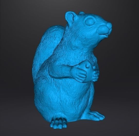SQUIRREL CUTE REALISTIC FIGURE MODEL ANIMAL CREATURE WILDLIFE 3D print model_8