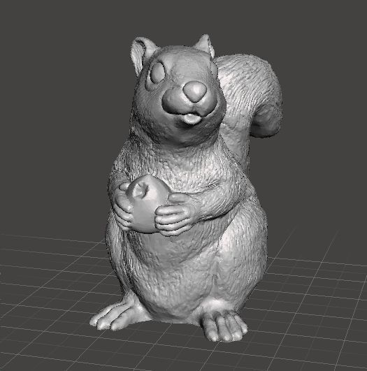 SQUIRREL CUTE REALISTIC FIGURE MODEL ANIMAL CREATURE WILDLIFE 3D print model_1