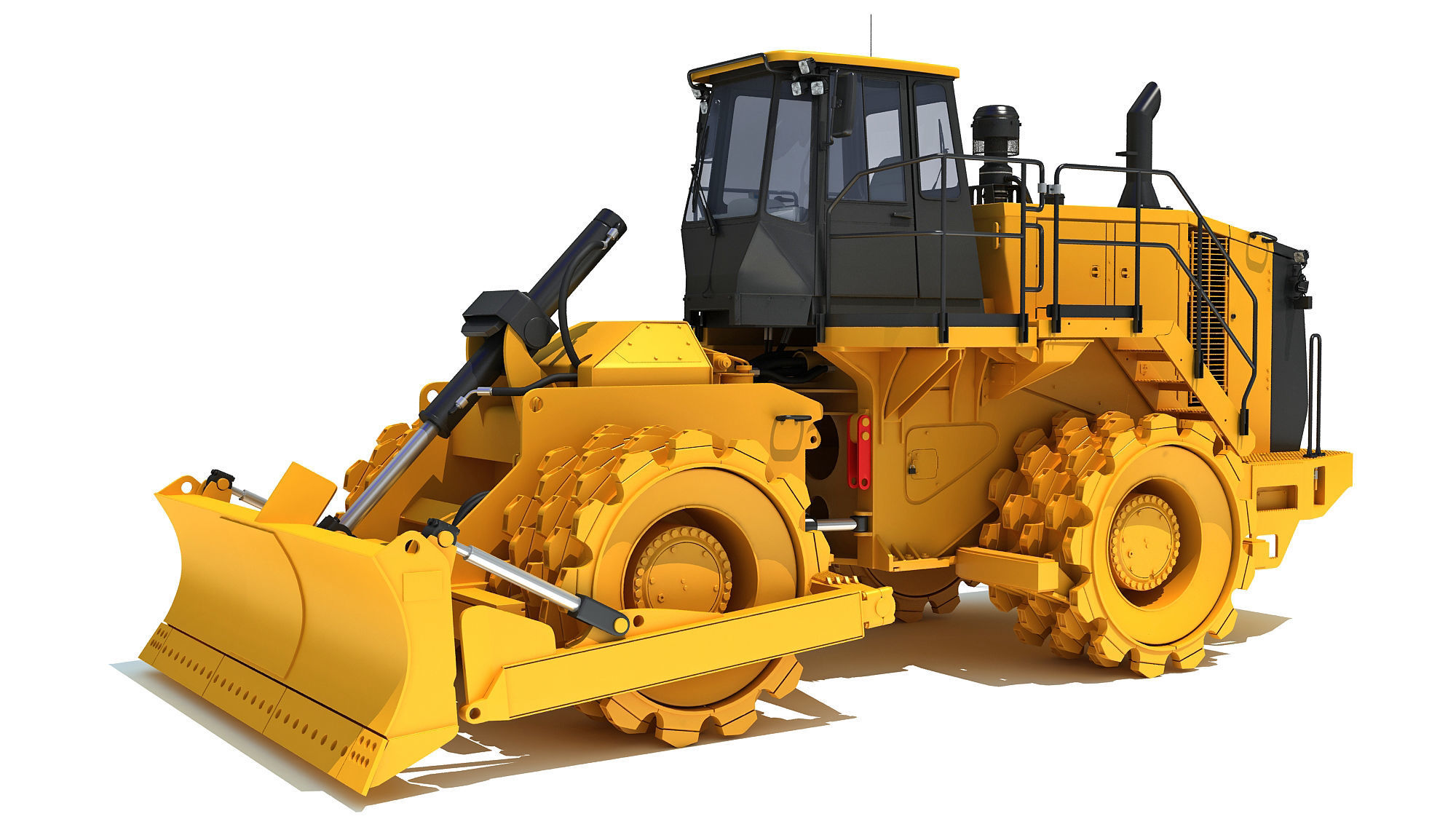 Soil Compactor 3D model_9