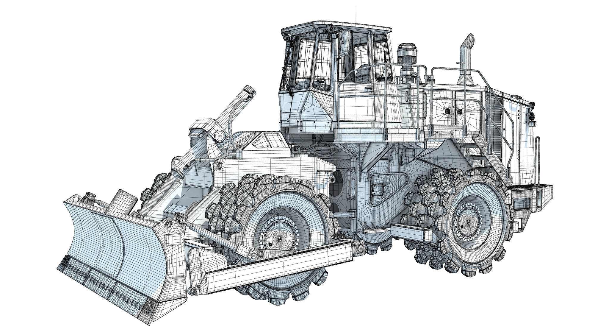 Soil Compactor 3D model_17