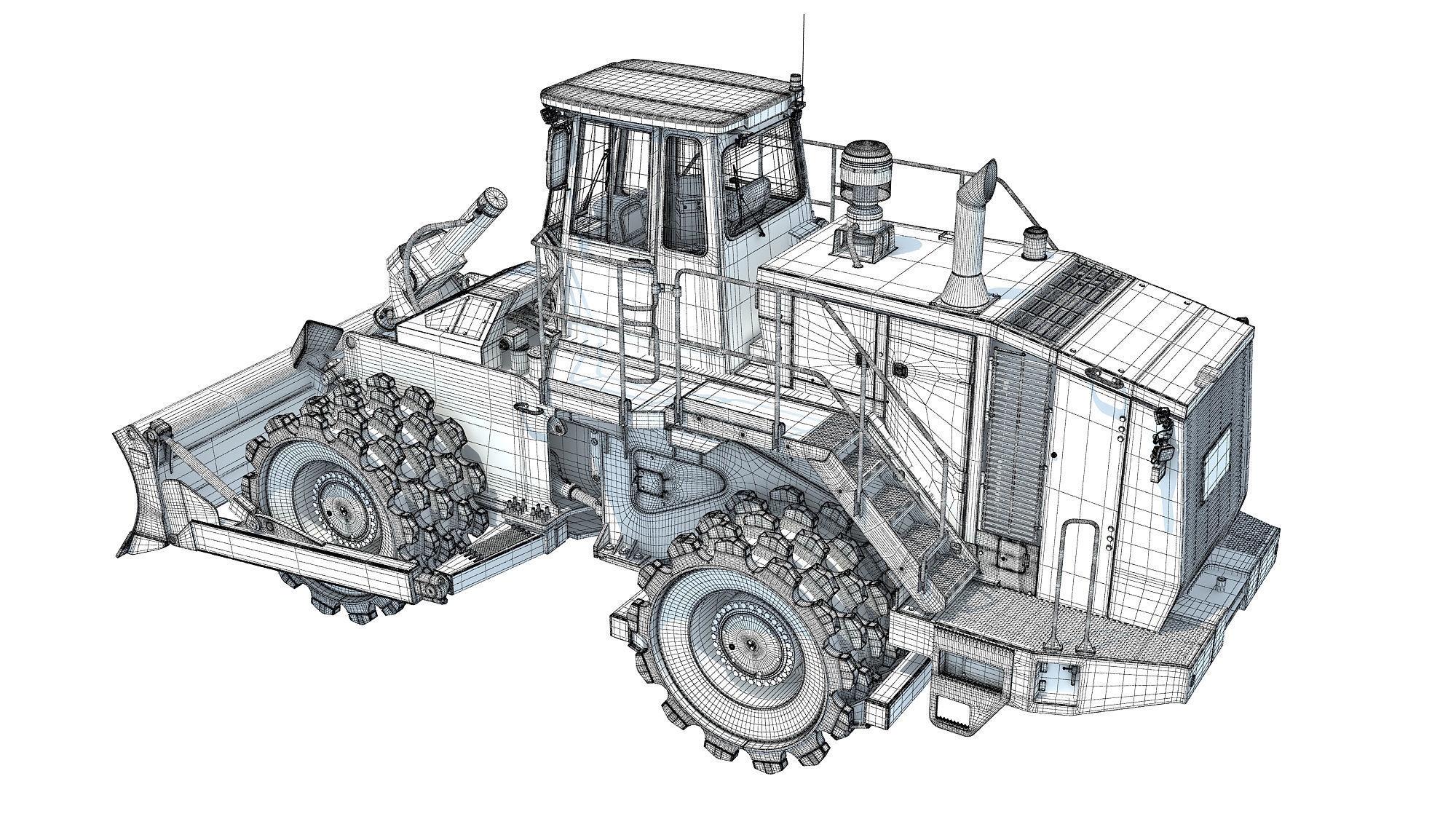 Soil Compactor 3D model_18