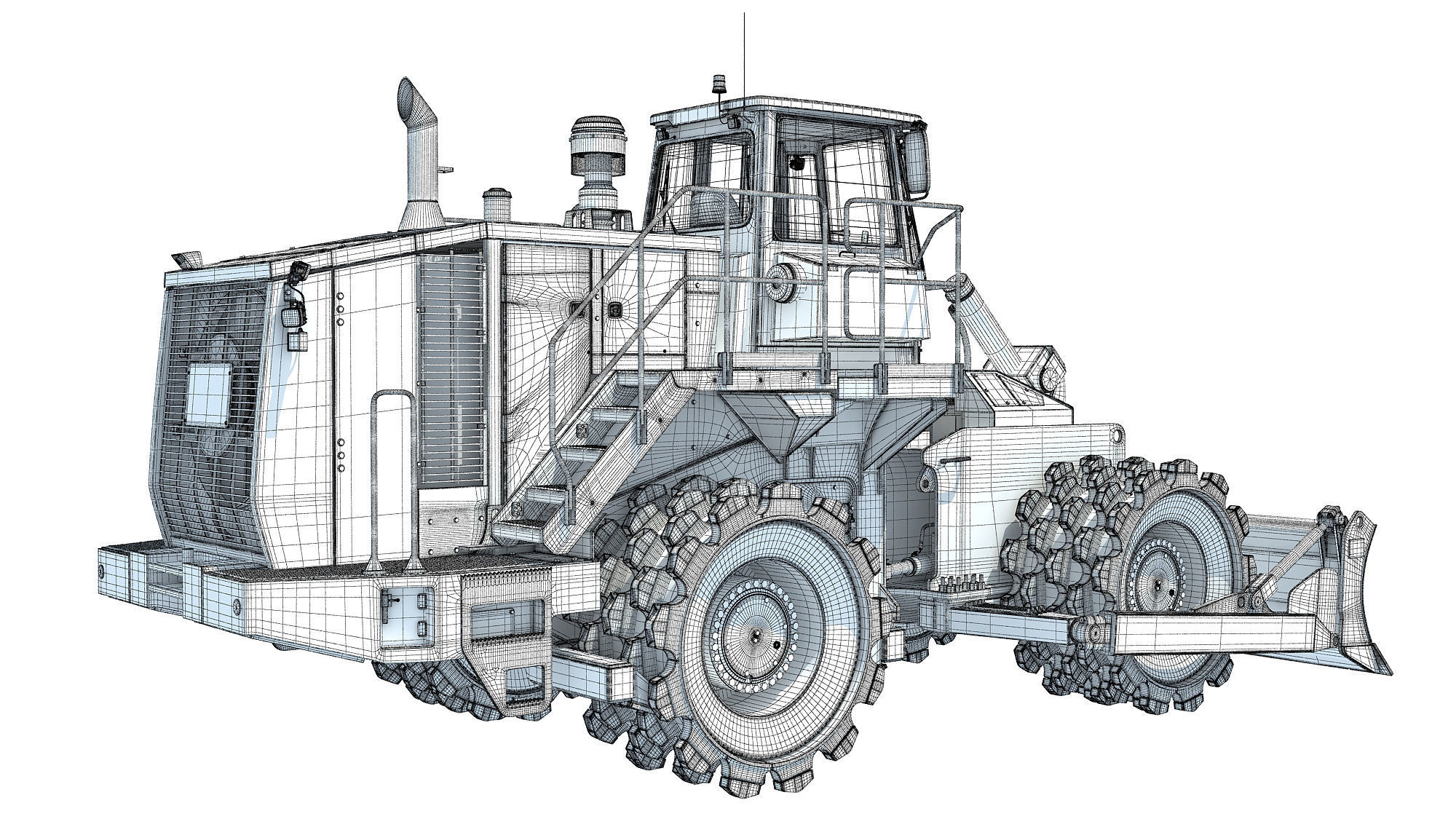 Soil Compactor 3D model_19