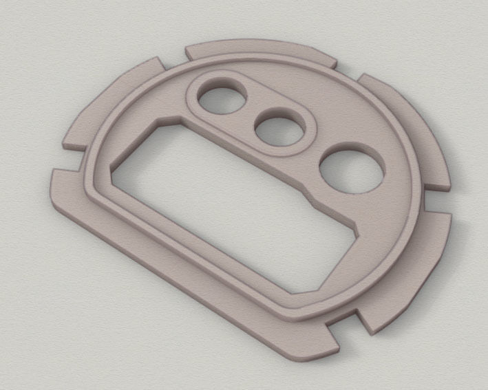 Dial marker for digital watch 3D print model_9