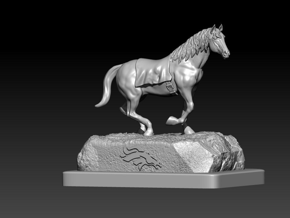 NFL - DENVER BRONCOS MASSCOT - AMERICAN FOOTBALL - 3D PRINT 3D print model_1