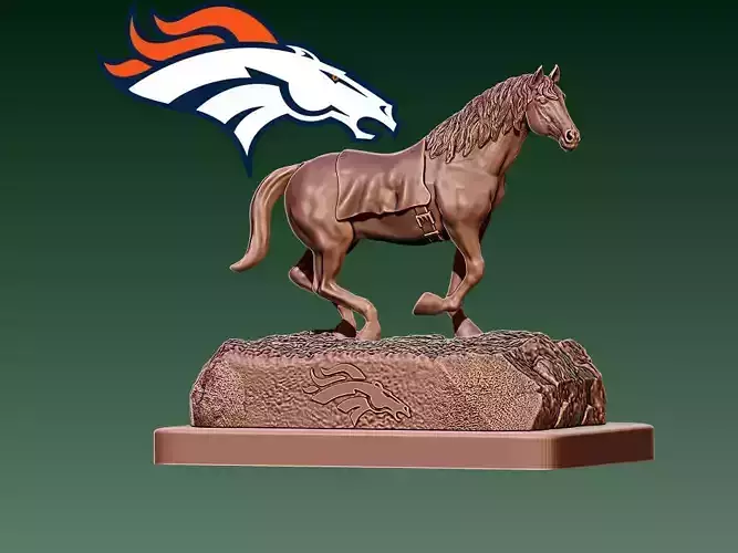NFL - DENVER BRONCOS MASSCOT - AMERICAN FOOTBALL - 3D PRINT 3D print model