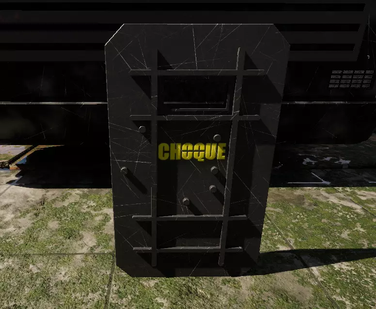 Riot Shield Low-poly 3D model_0