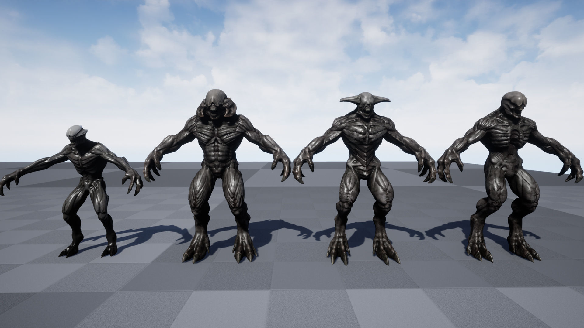 Horror Demon Creatures Pack 3D Model Collection_25