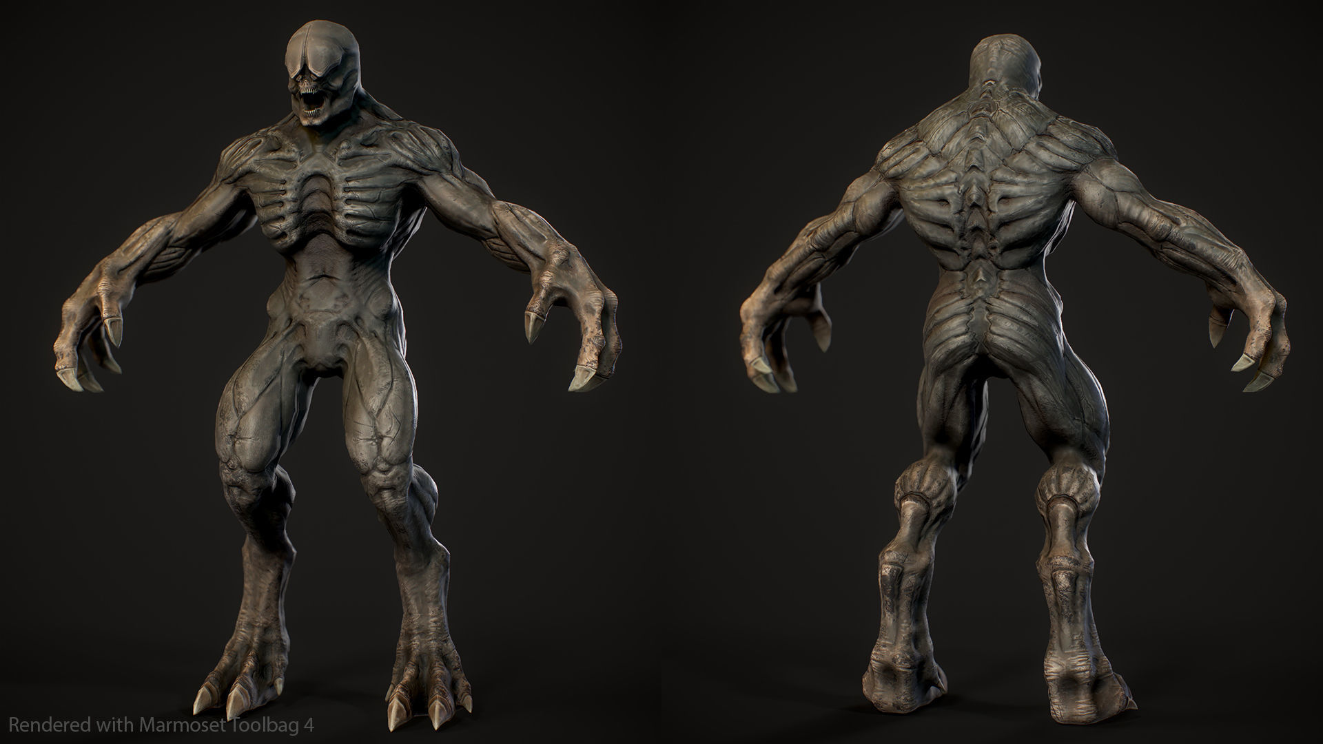 Horror Demon Creatures Pack 3D Model Collection_19