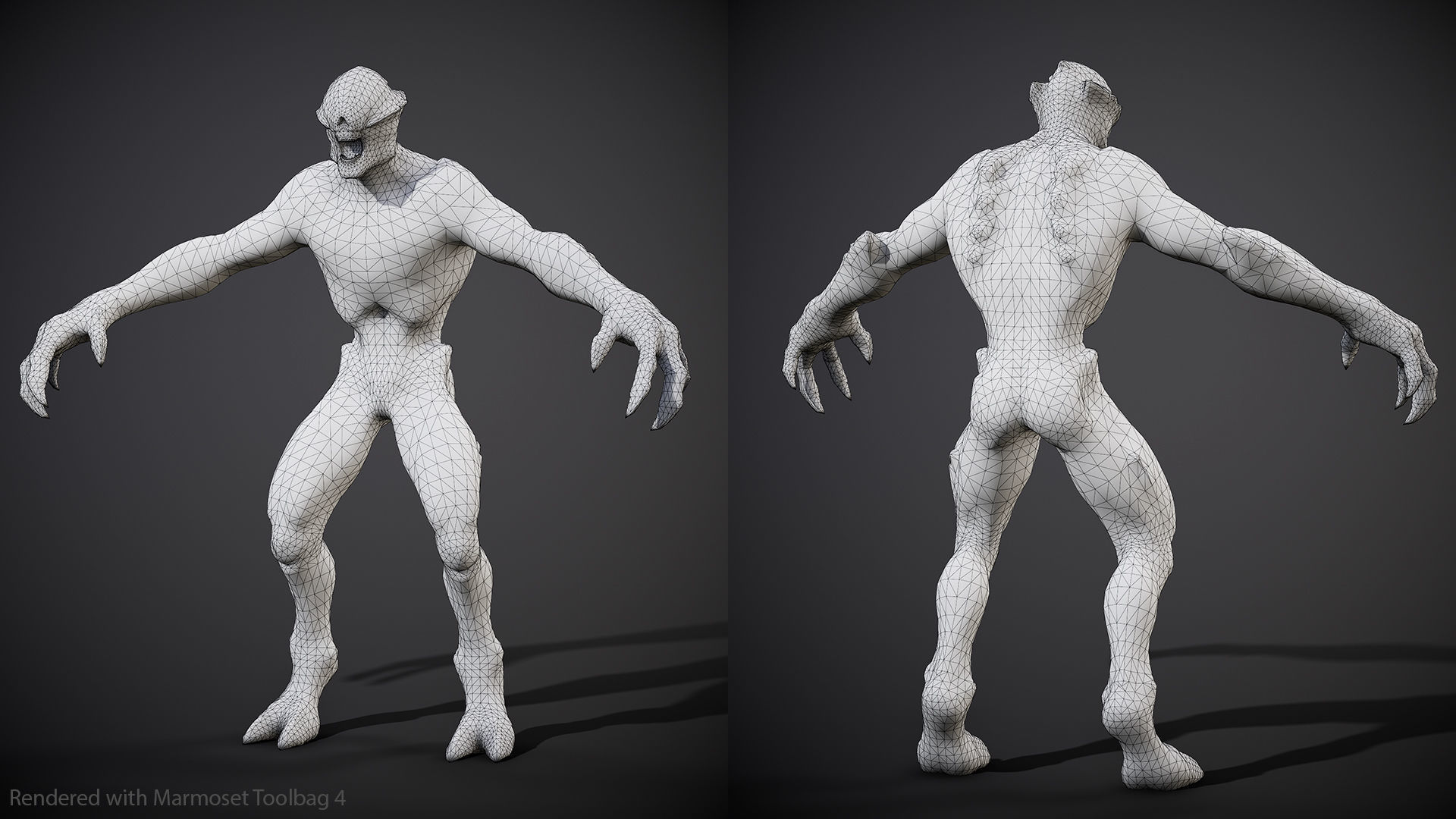 Horror Demon Creatures Pack 3D Model Collection_21