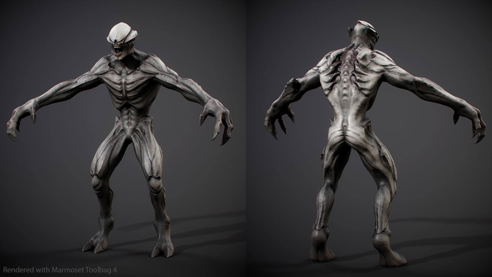 Horror Demon Creatures Pack 3D Model Collection_9