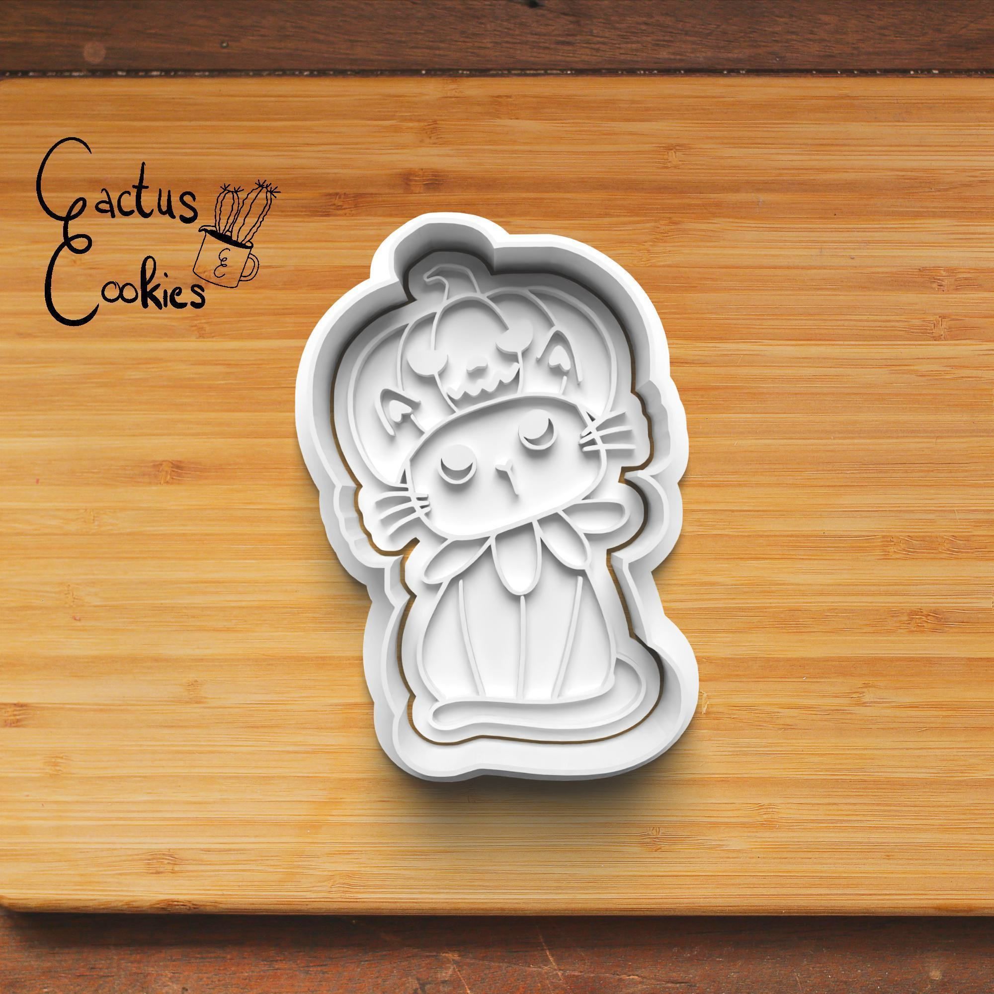 Halloween Cat Cookie Cutter Stl File for 3d Printer 0029 3D print model_3