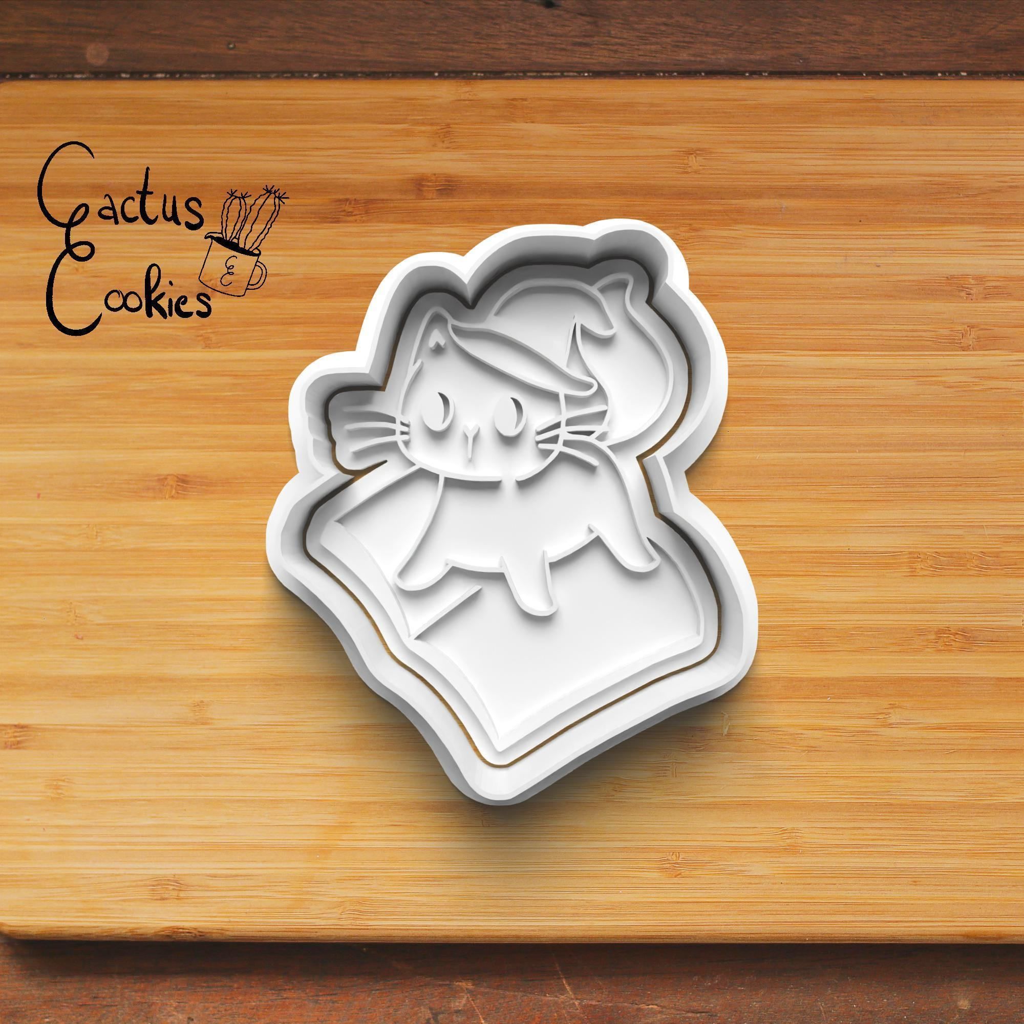 Halloween Cat Cookie Cutter Stl File for 3d Printer 0029 3D print model_4