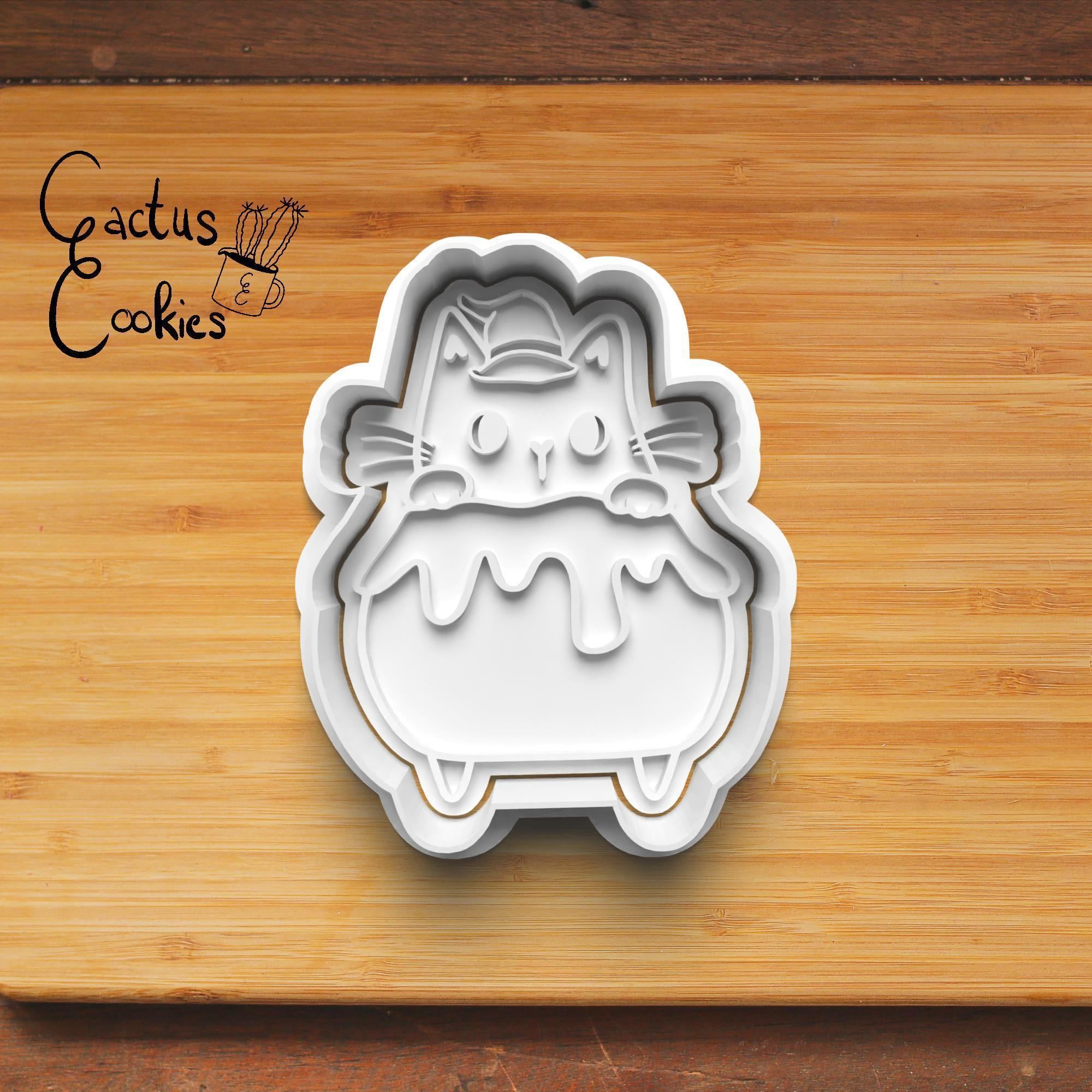 Halloween Cat Cookie Cutter Stl File for 3d Printer 0029 3D print model_5