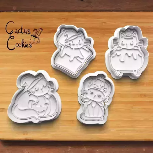 Halloween Cat Cookie Cutter Stl File for 3d Printer 0029 3D print model Halloween Cat Cookie Cutter Stl File for 3d Printer 0029 3D print model