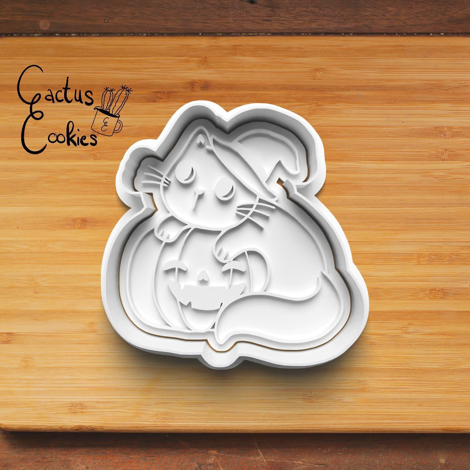 Halloween Cat Cookie Cutter Stl File for 3d Printer 0029 3D print model_2