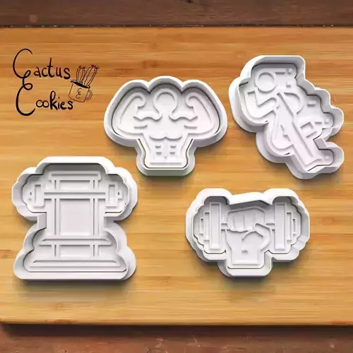 Gym Cookie Cutter Stl File for 3d Printer 0266 3D print model