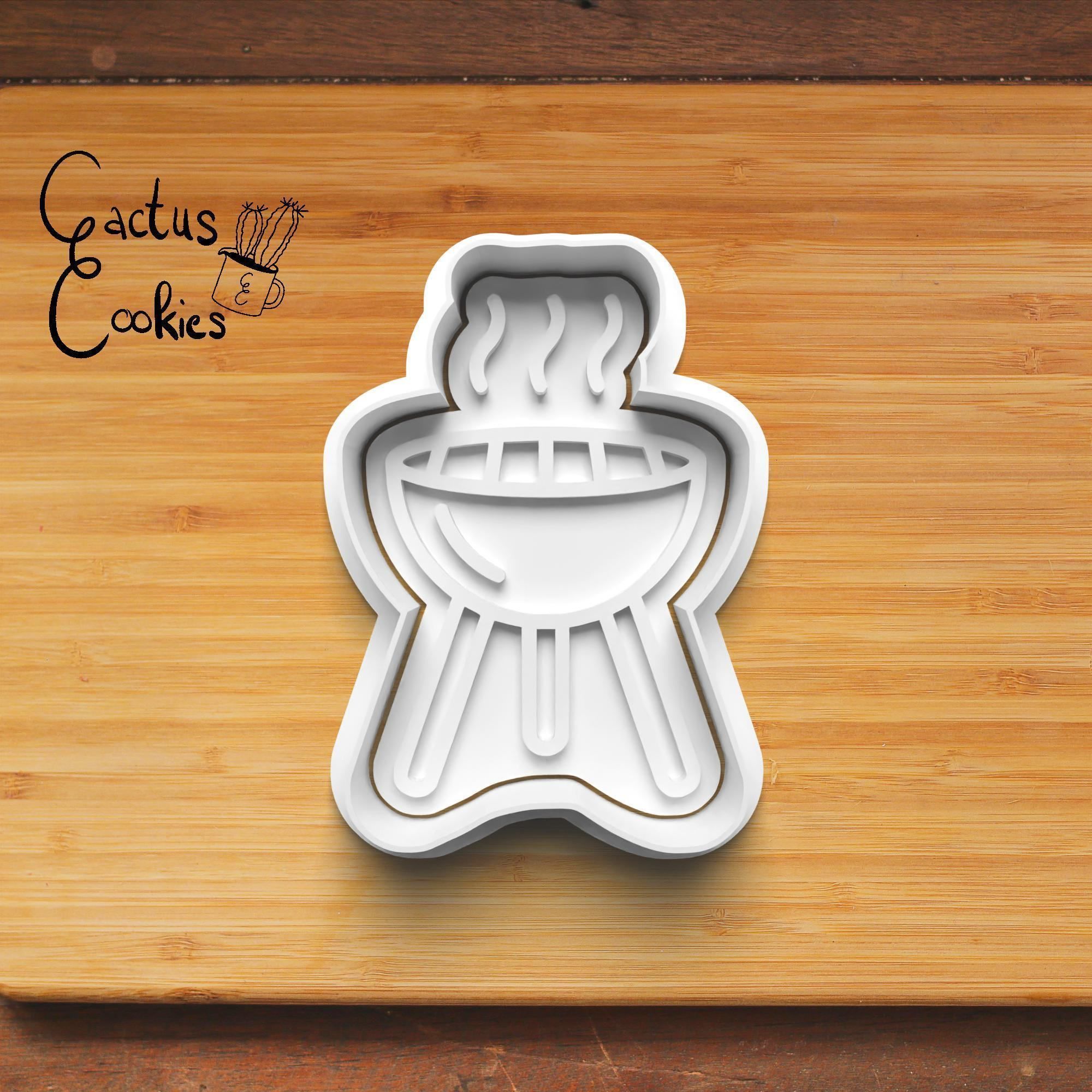 Grill Barbecue Cookie Cutter Stl File for 3d Printer 0378 3D print model_4
