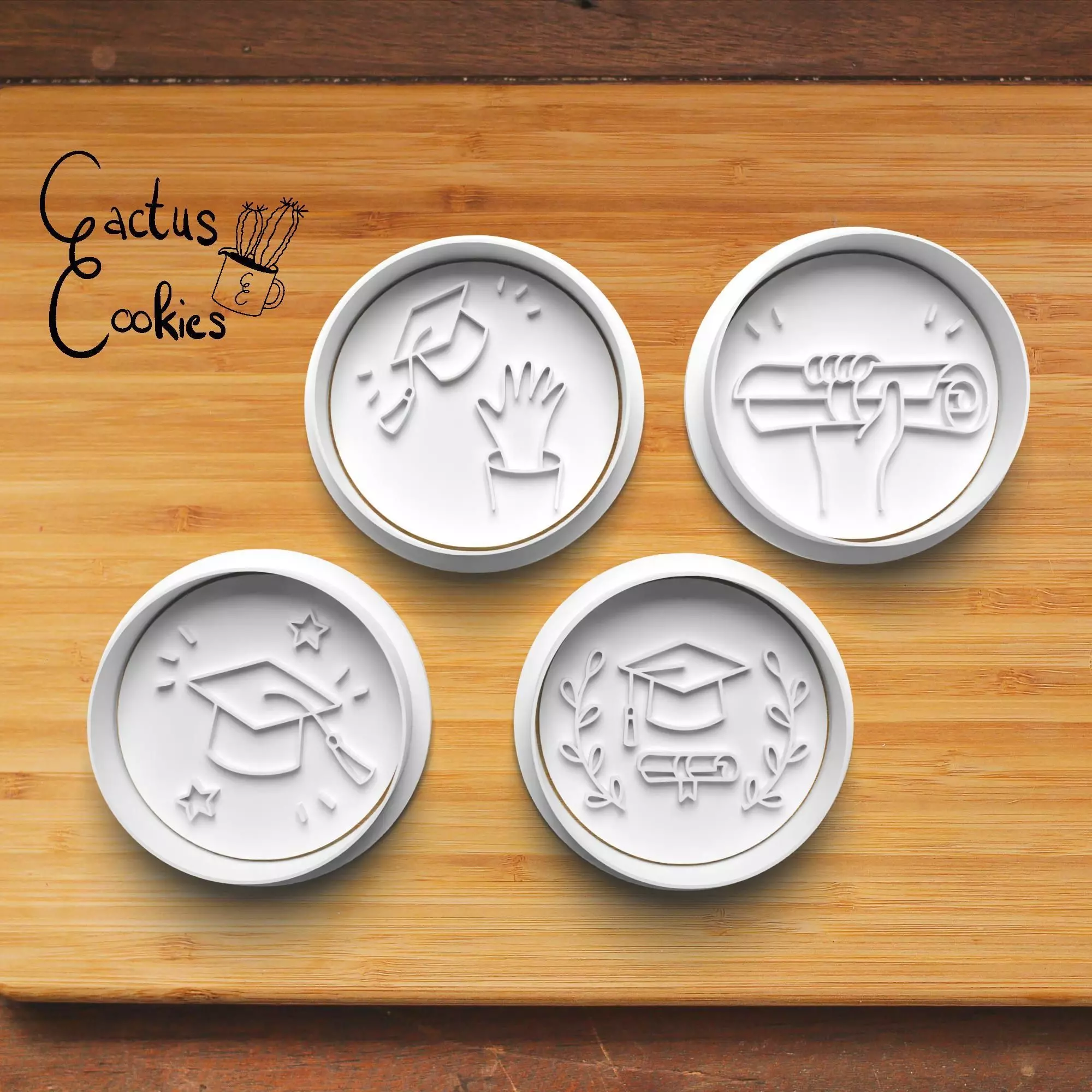 Graduation Cookie Cutter Stl File for 3d Printer 0283 3D print model_0