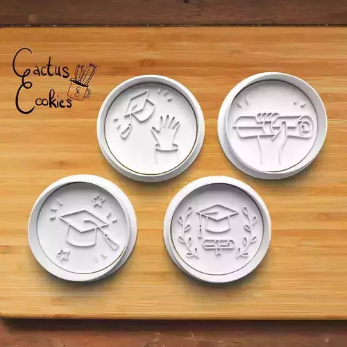 Graduation Cookie Cutter Stl File for 3d Printer 0283 3D print model Graduation Cookie Cutter Stl File for 3d Printer 0283 3D print model