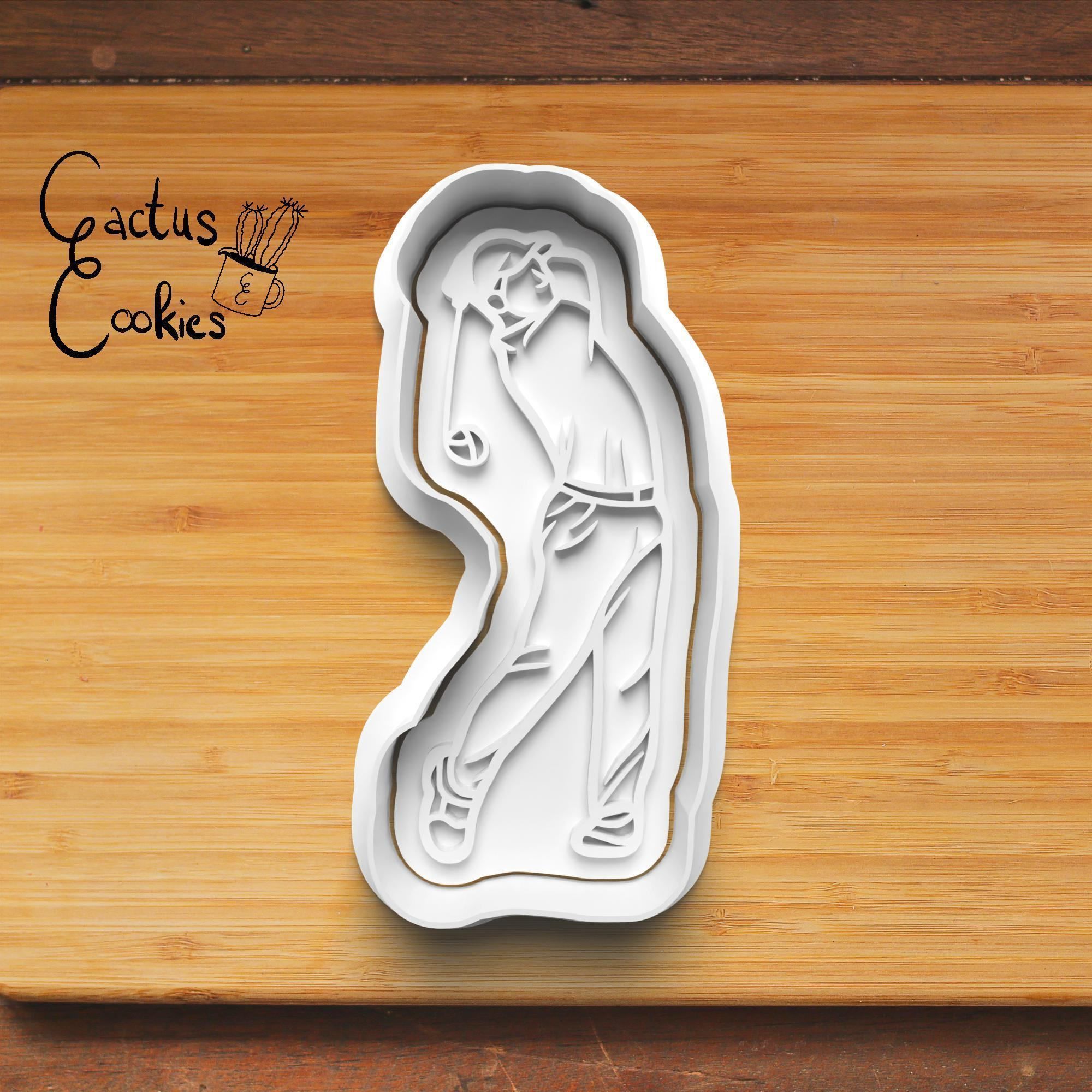 Golf Cookie Cutter Stl File for 3d Printer 0371 3D print model_3