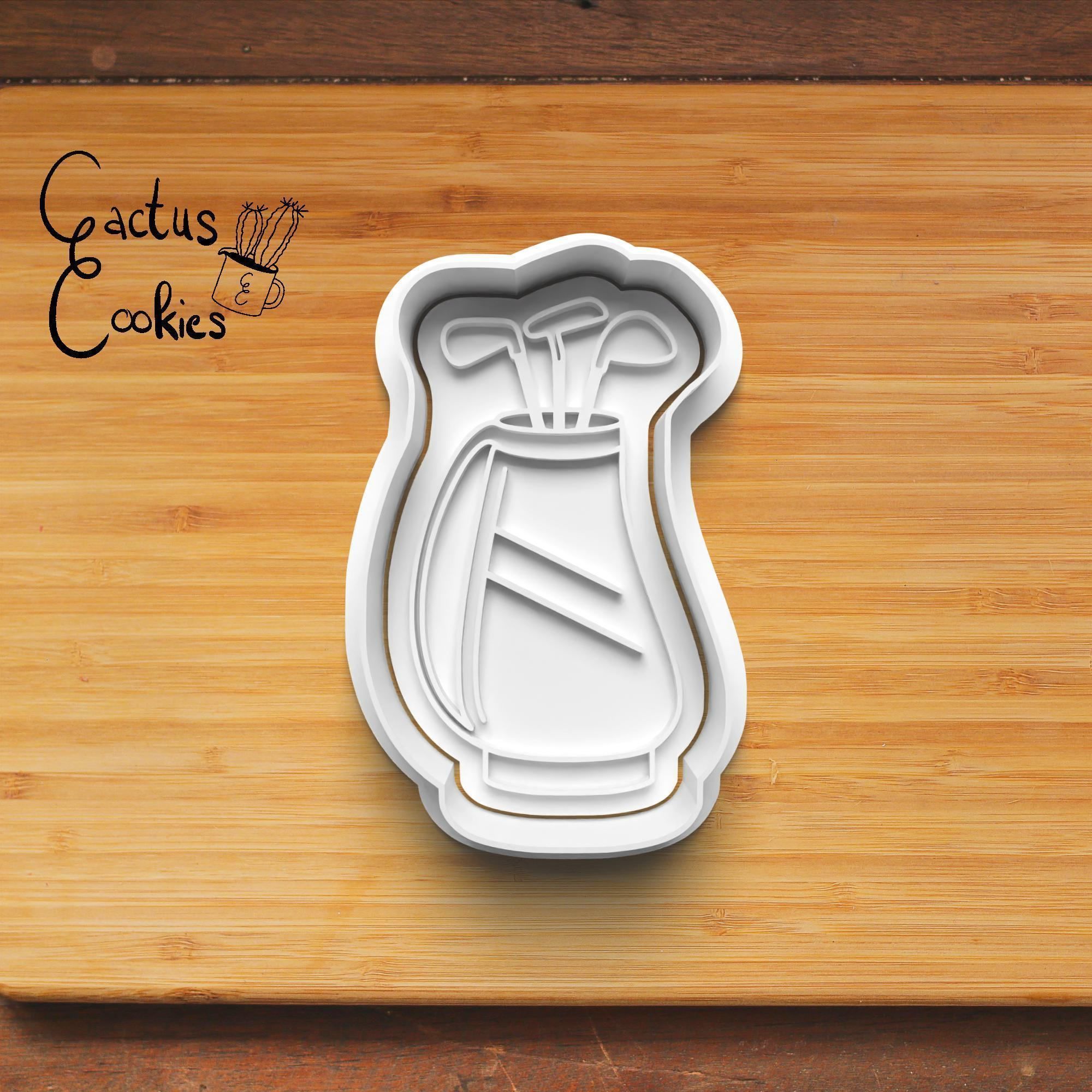 Golf Cookie Cutter Stl File for 3d Printer 0371 3D print model_2