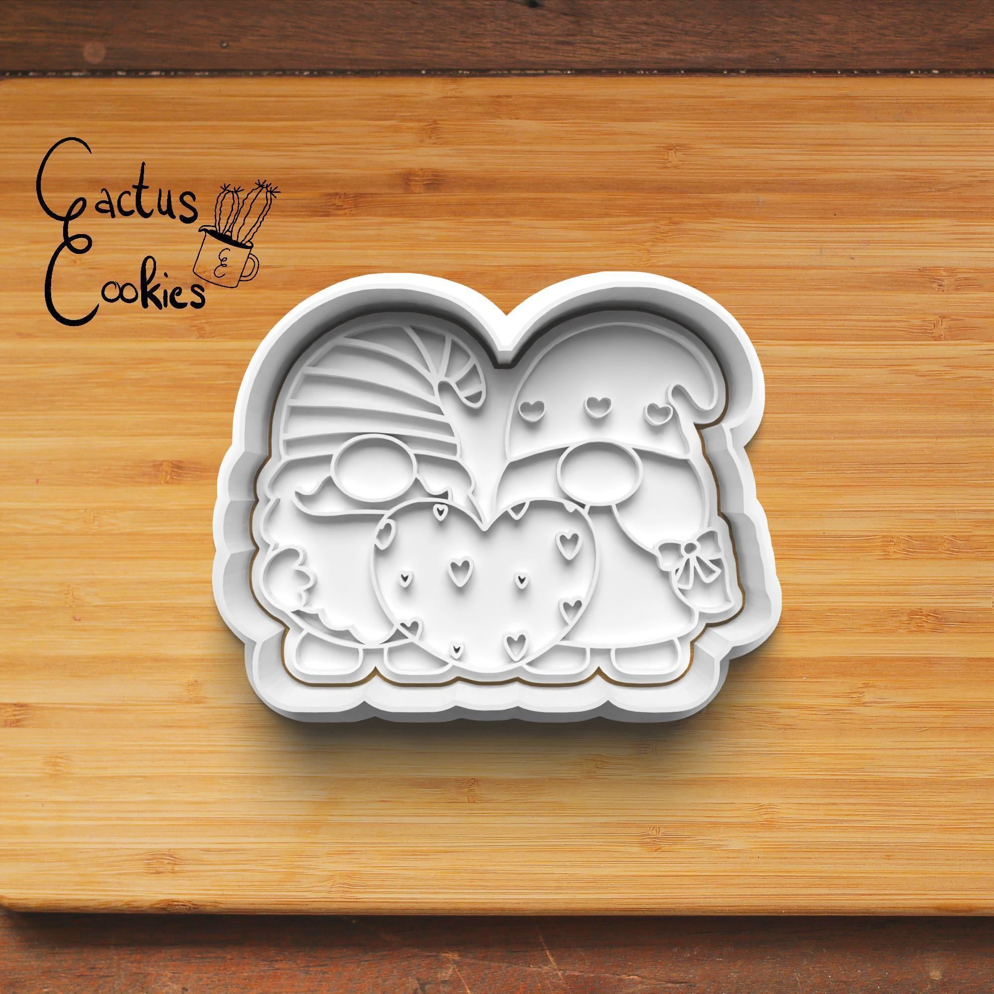 Gnome Love Cookie Cutter Stl File for 3d Printer 0025 3D print model_2