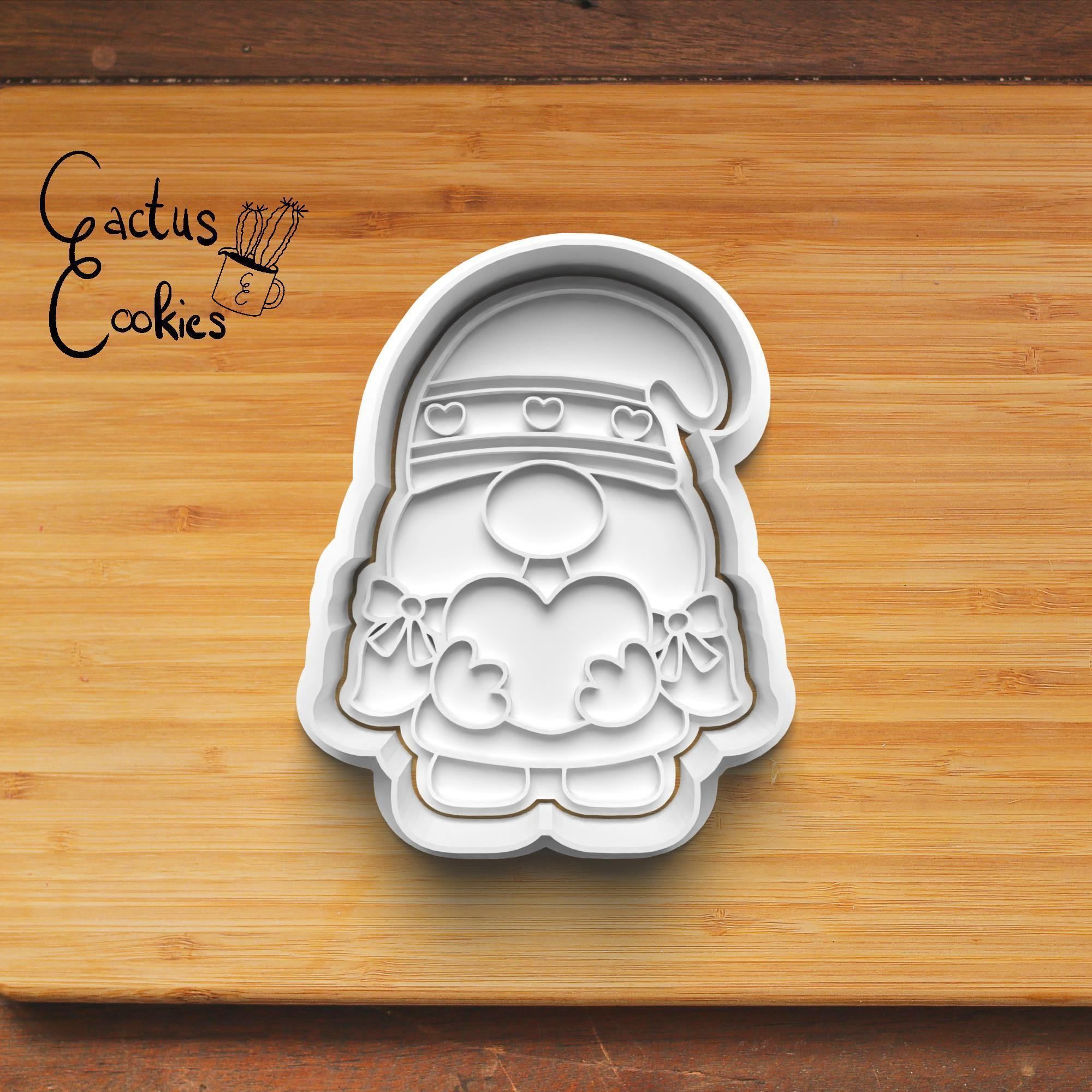 Gnome Love Cookie Cutter Stl File for 3d Printer 0025 3D print model_5